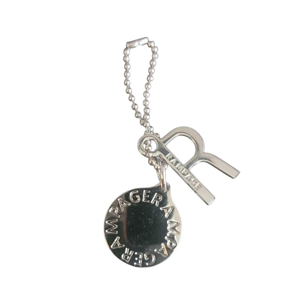 Rampage Shiny Silver Keychain